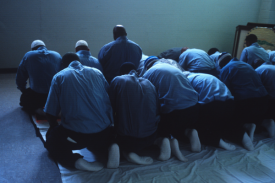 Muslim prisoners praying Muslim prisoners praying
